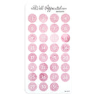 Stickers - Date Dots - Pink