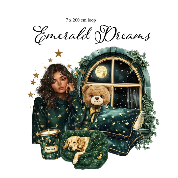 Pet Tape - Lana - 70 mm - Emerald Dreams