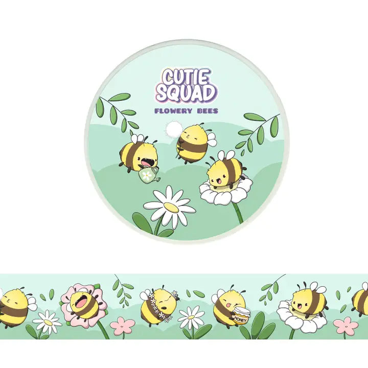 Washi tape CutieSquad - Flowery Bees