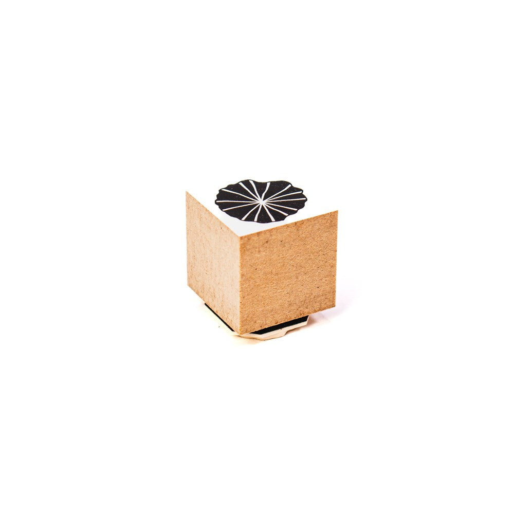 Craft Rubber Stamp Hanko - 20 x 20 - Lotus leaf