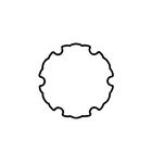 Craft Rubber Stamp Hanko - 20 x 20 - Kamon