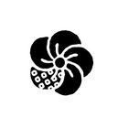 Craft Rubber Stamp Hanko - 20 x 20 - Tie-dye