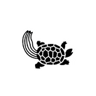 Craft Rubber Stamp Hanko - 25 x 30 - Turtle