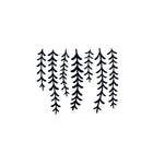 Craft Rubber Stamp Hanko - 25 x 30 - Wisteria flower