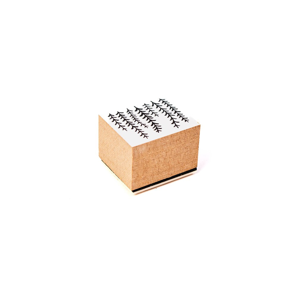 Craft Rubber Stamp Hanko - 25 x 30 - Wisteria flower