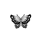 Craft Rubber Stamp Hanko - 25 x 30 - Butterfly