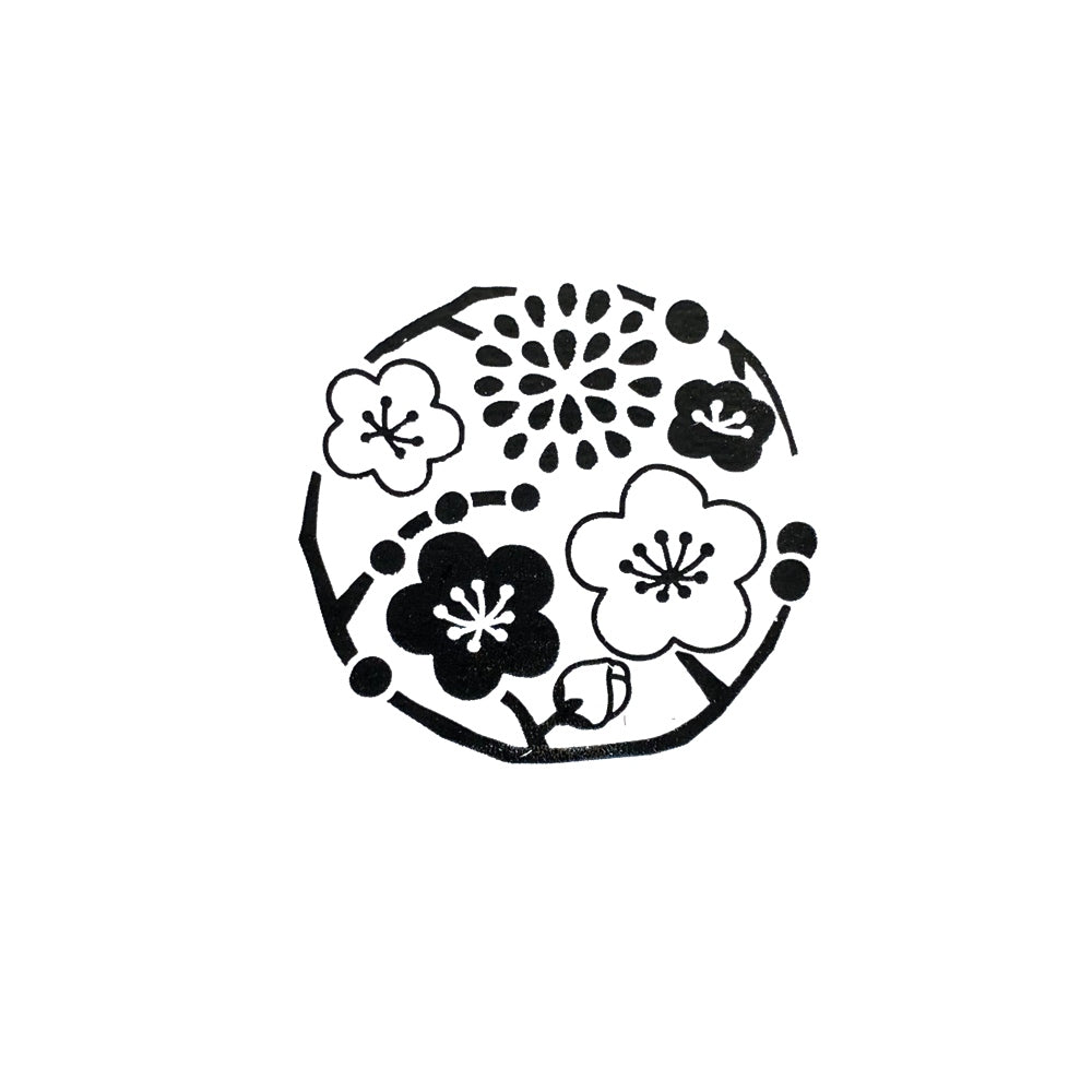 Craft Rubber Stamp Hanko - 30 x 30 - Blossom
