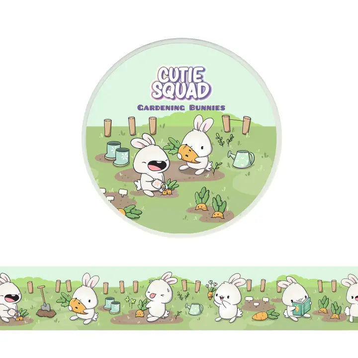 Washi tape CutieSquad - Gardening Bunnies