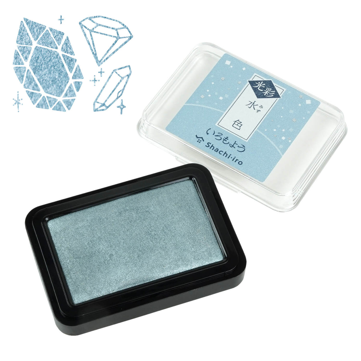 Iromoyo Ink Pad Kosai - Large - Mizu Light Blue