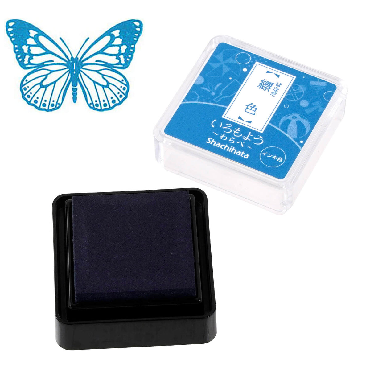 Iromoyo ink pad - Small - Hanada Cobalt blue