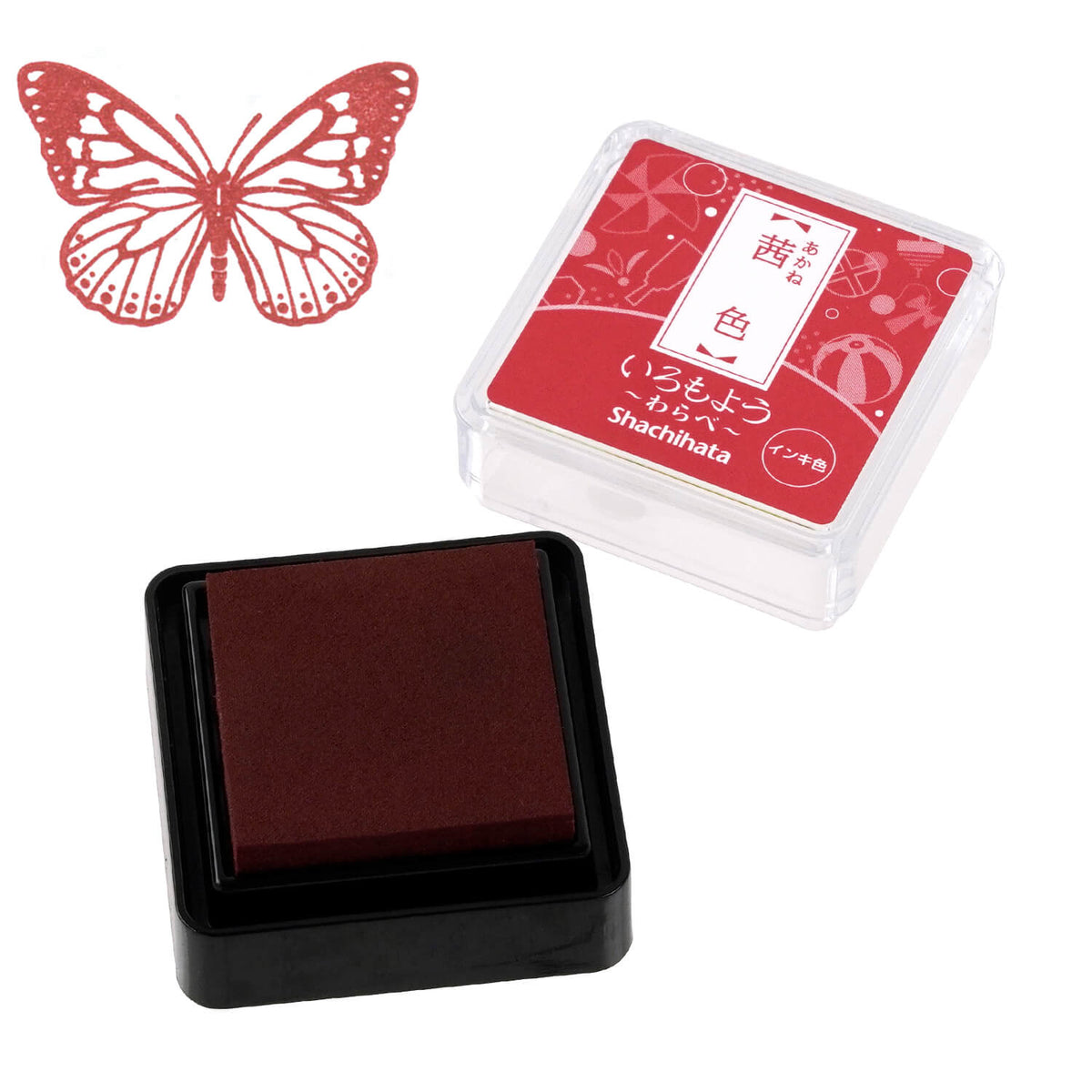Iromoyo Ink Pad - Small - Akane Dark red