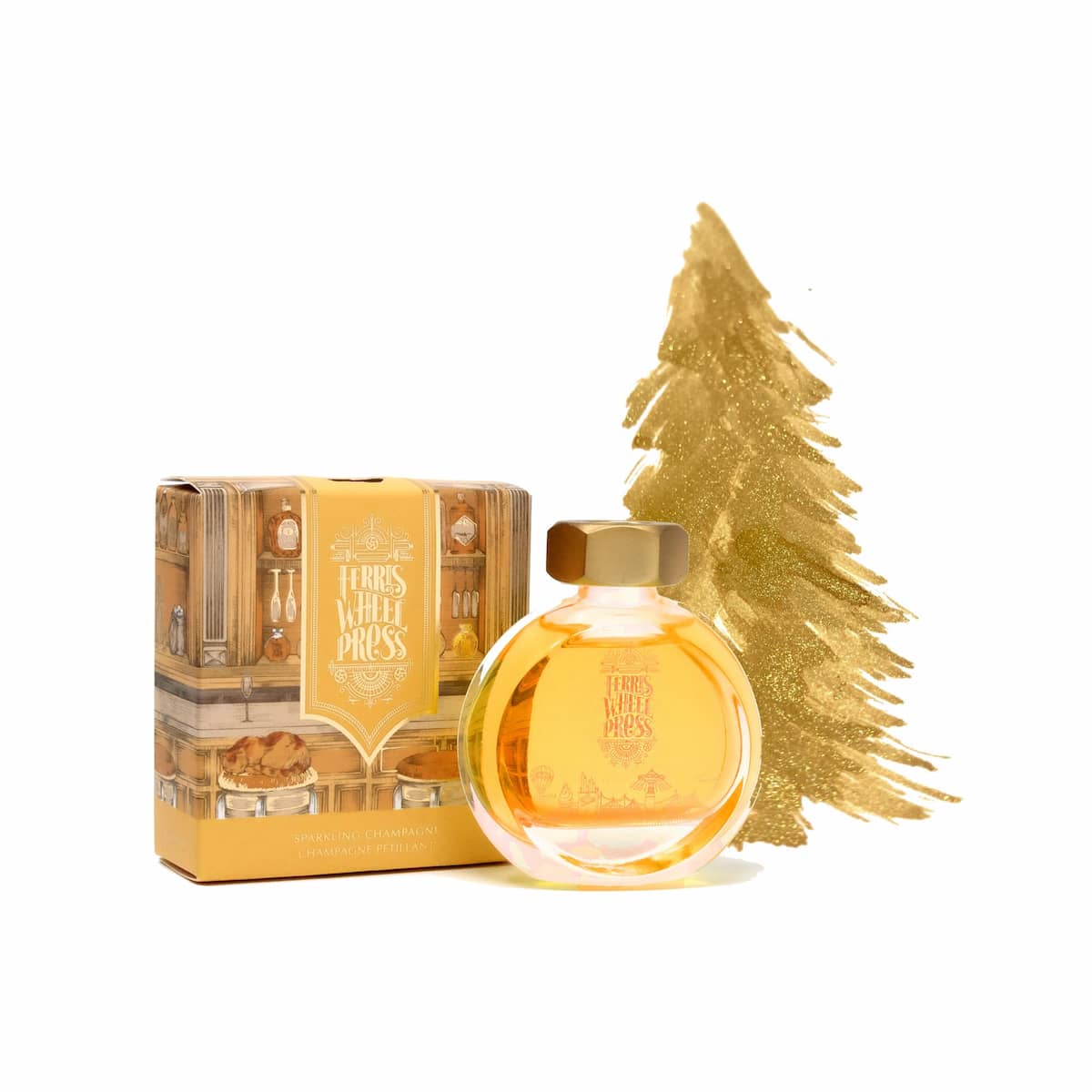 Bläckflaska 38 ml - Sparkling Champagne - 4 - Ferris Wheel Press - Tidformera