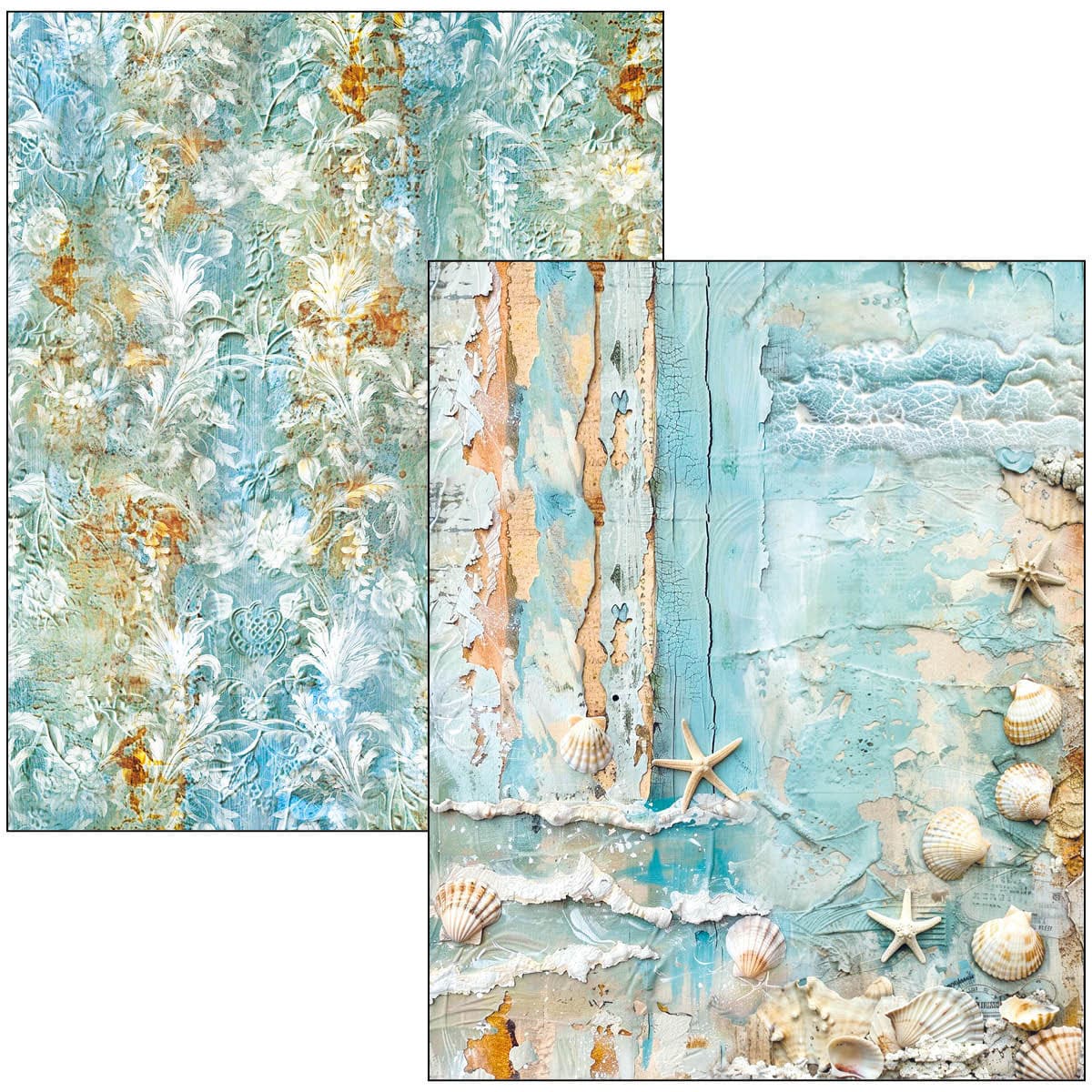 Mixed media book - Edge of the Ocean