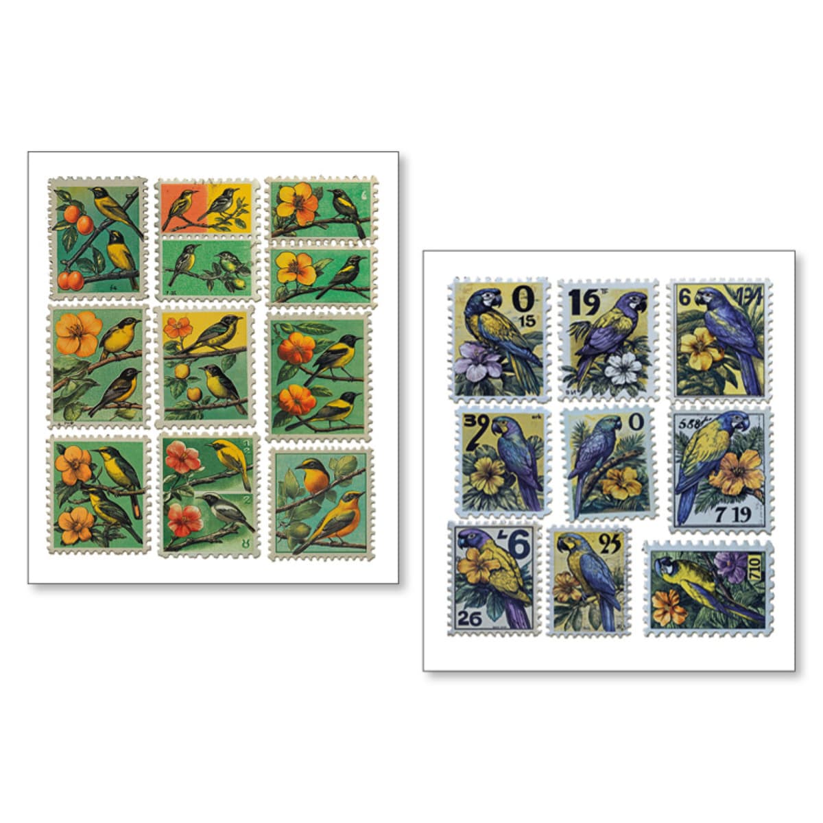 Art stickers 14 x 12 10-pack - Faraway mail