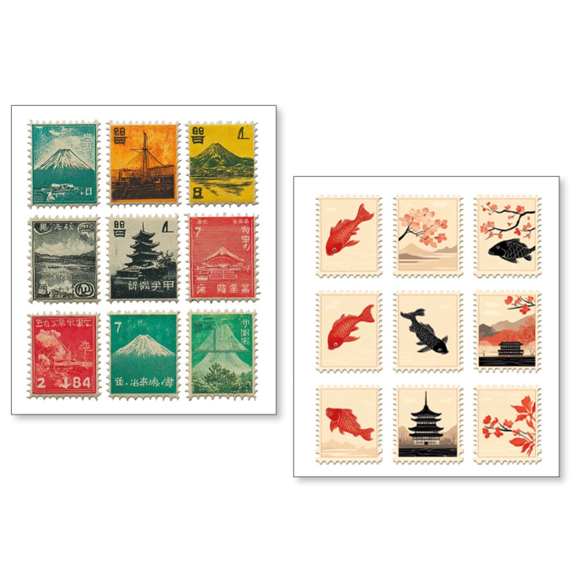 Art stickers 14 x 12 10-pack - Faraway mail