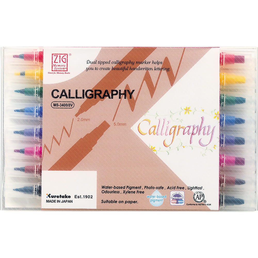 ZIG Calligraphy - Memory system MS-3400 8-pack
