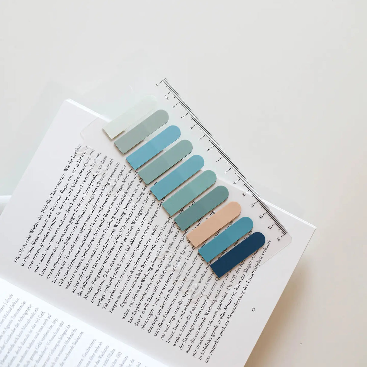 Sticky Notes 10 colors - Semicircle Design - Mint