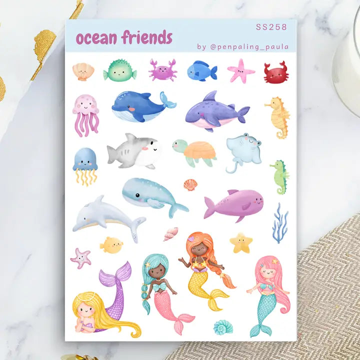 Stickers - Penpaling Paula - Ocean Friends