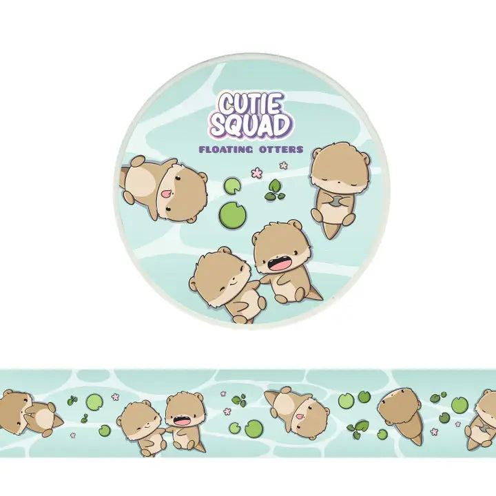 Washi tape CutieSquad - Floating Otters