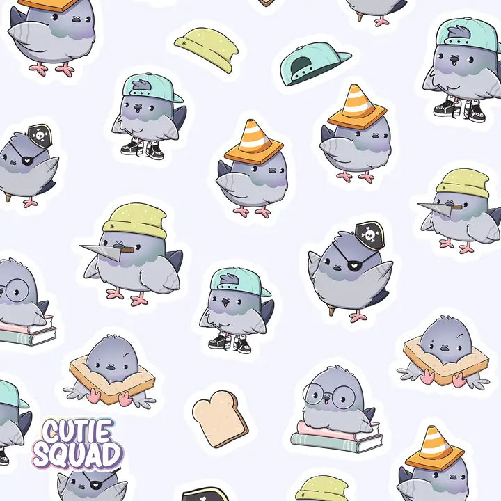 Stickersheet CutieSquad - Pigeons on the Block