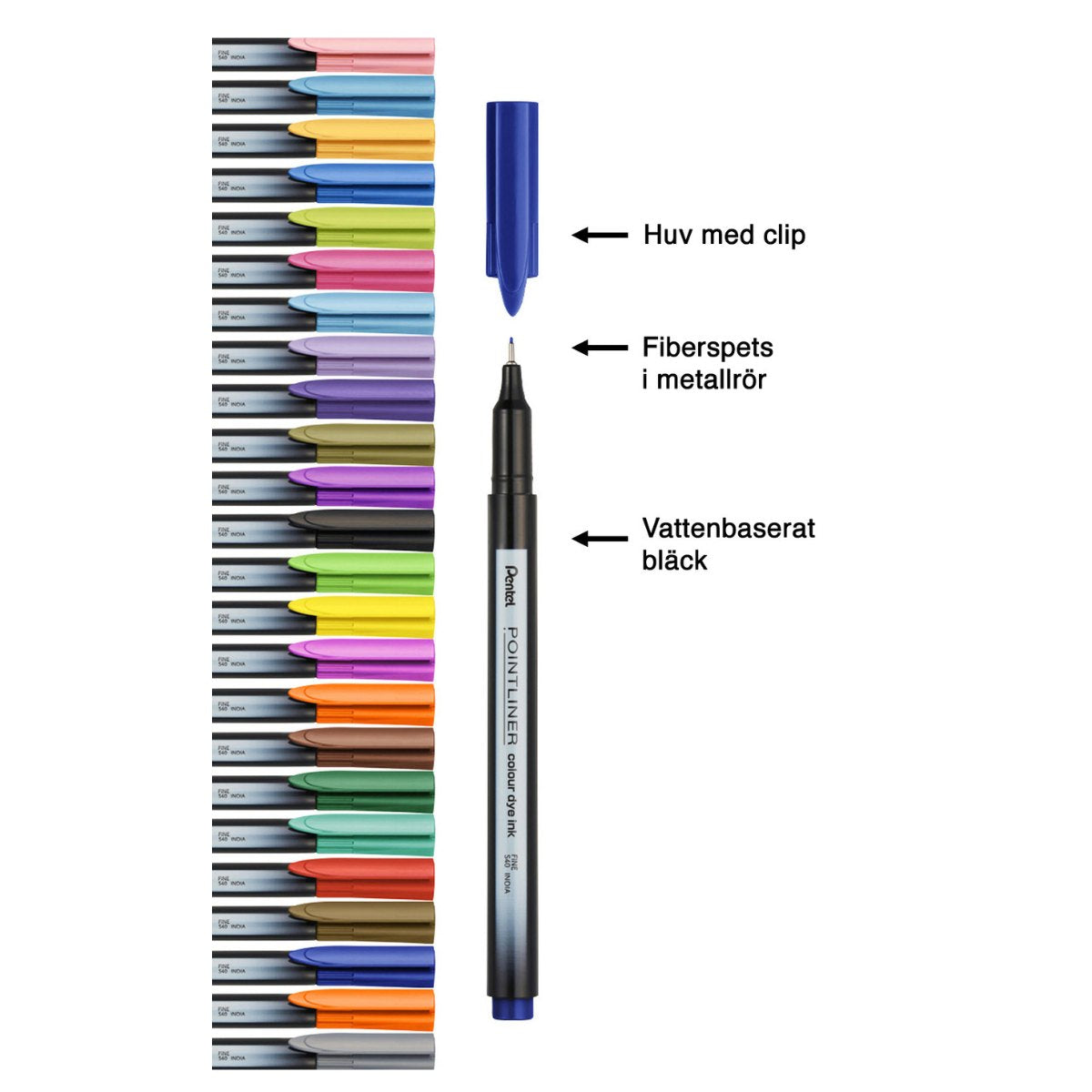 Pointliner Colour Fineliner - Royal Purple