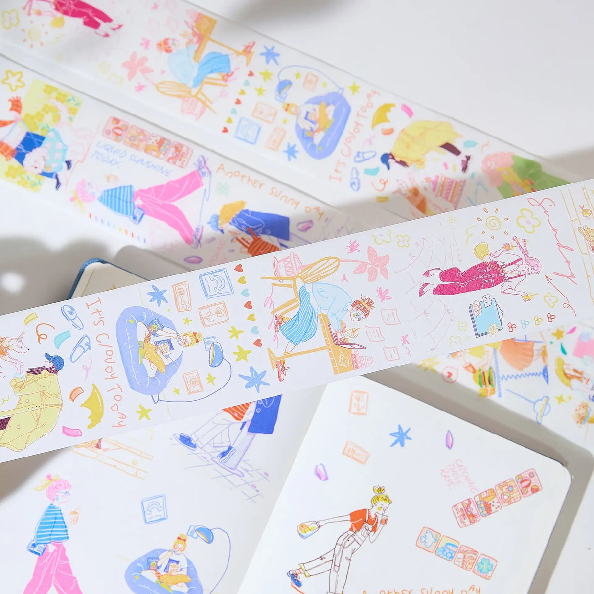 Washi Tape Stickers - Pre-cut - Cloud 9 - 65 mm