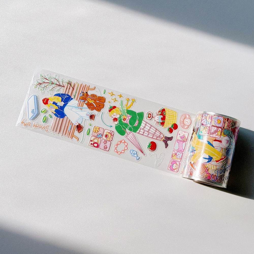 Sticker Pet Tape - Pre-cut - Dopamine Days - 65 mm