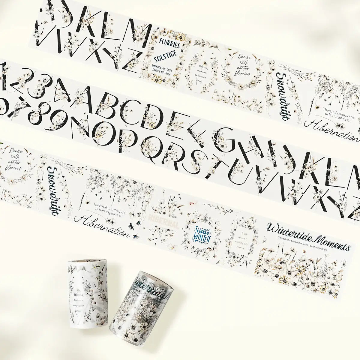 Sticker Pet Tape - Pre-cut - Frosted Letters - 70 mm