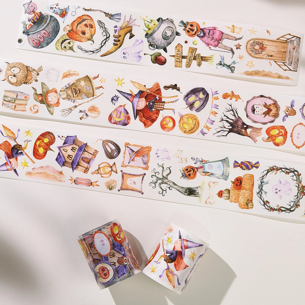 Sticker Pet Tape - Pre-cut - Ghoulish Gathering - 55 mm