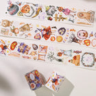 Sticker Washi Tape - Pre-cut - Ghoulish Gathering - 55 mm
