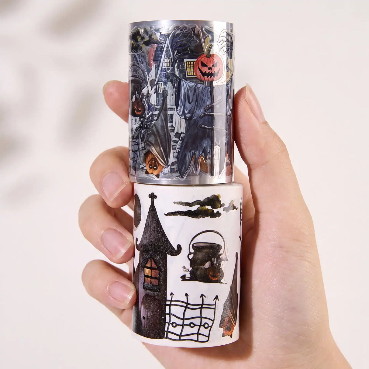 Sticker Pet Tape - Pre-cut - Haunted House - 65 mm