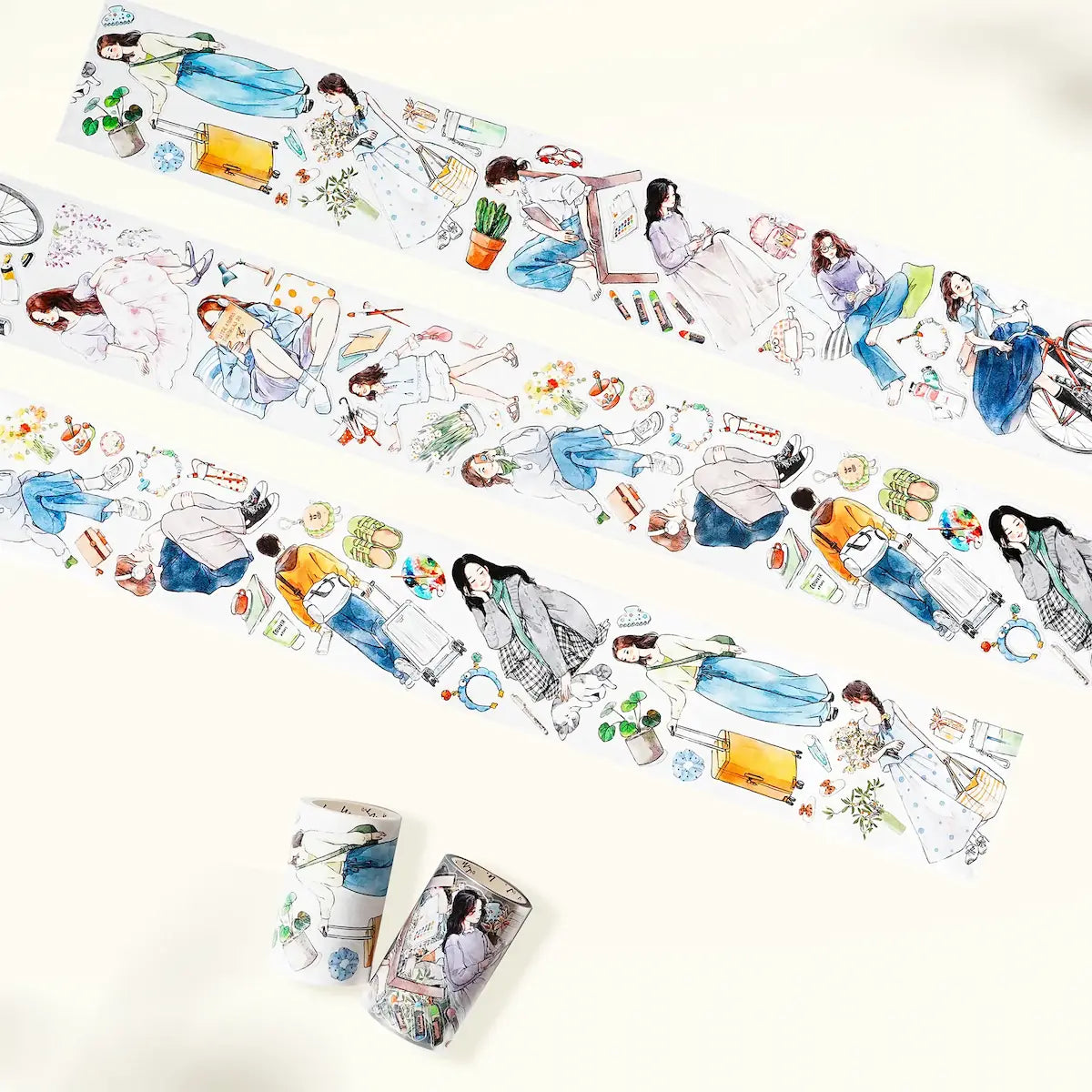 Sticker Washi Tape - Pre-cut - Hello Weekend - 70 mm