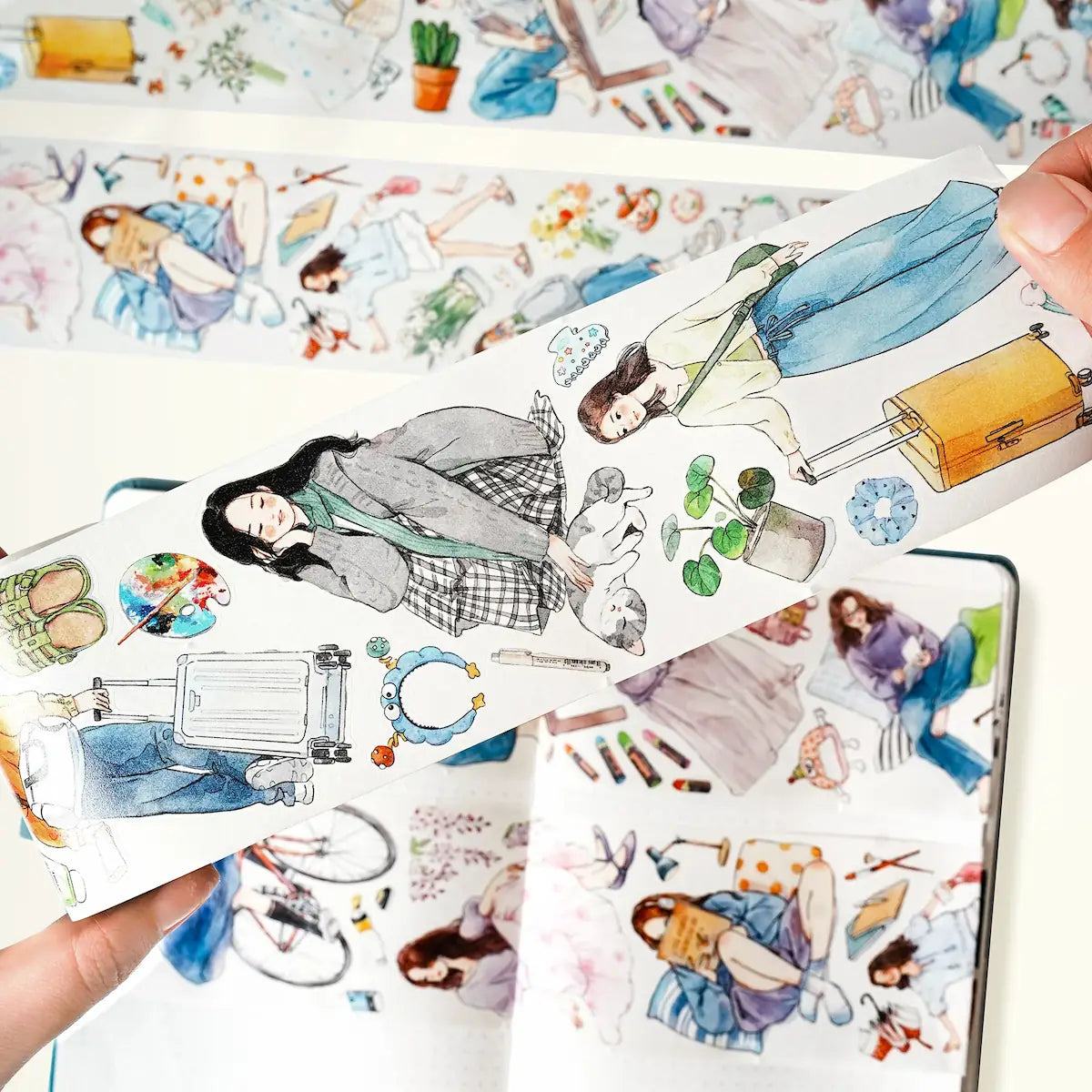 Sticker Washi Tape - Pre-cut - Hello Weekend - 70 mm