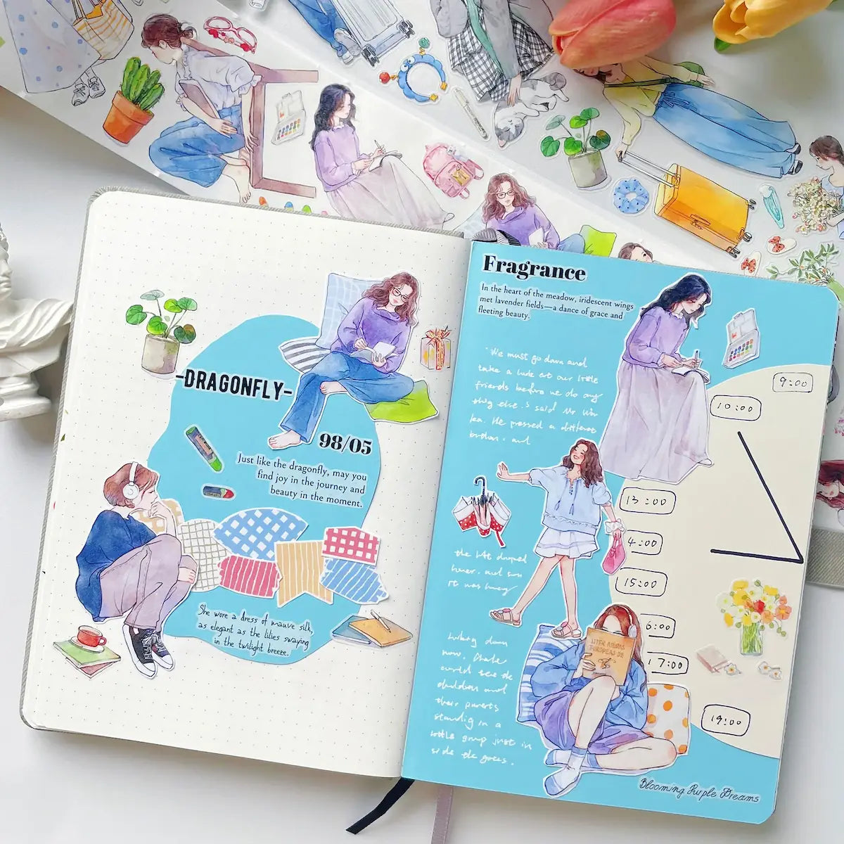 Sticker Washi Tape - Pre-cut - Hello Weekend - 70 mm