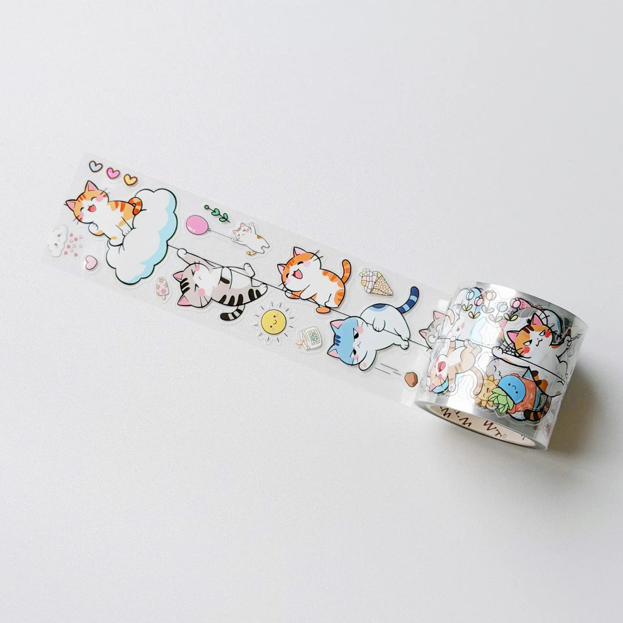 Sticker Pet Tape - Pre-cut - 40 mm - Kitty Cascade