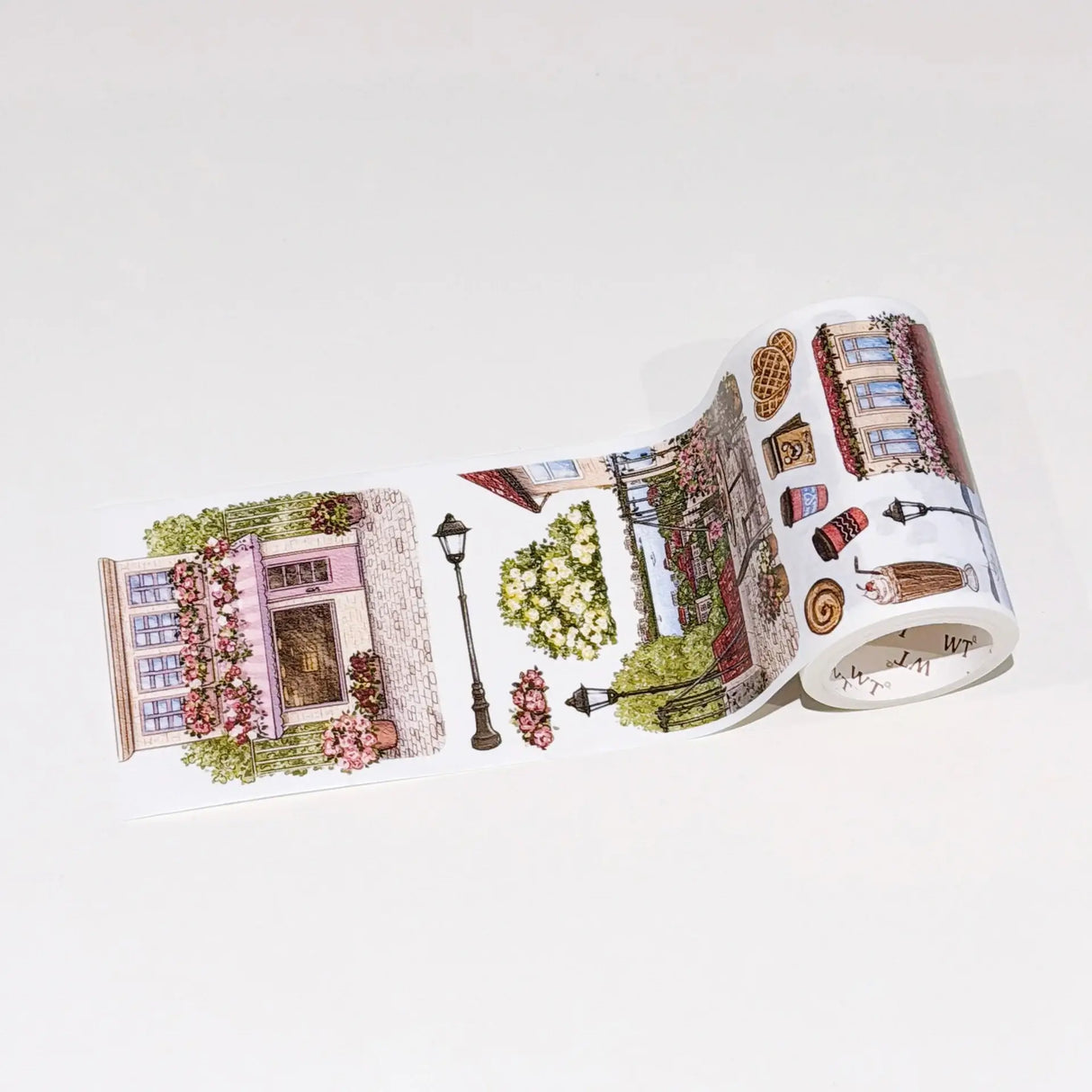 Sticker Washi Tape - Pre-cut - 70 mm - Maple Café