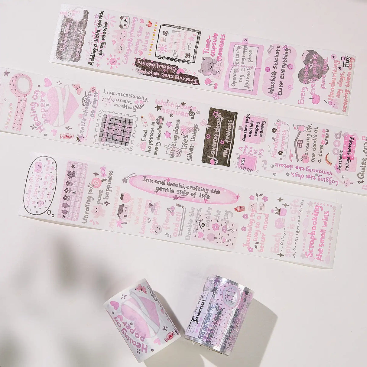 Washi Tape Stickers - Pre-cut - The Healing Mind - 60 mm