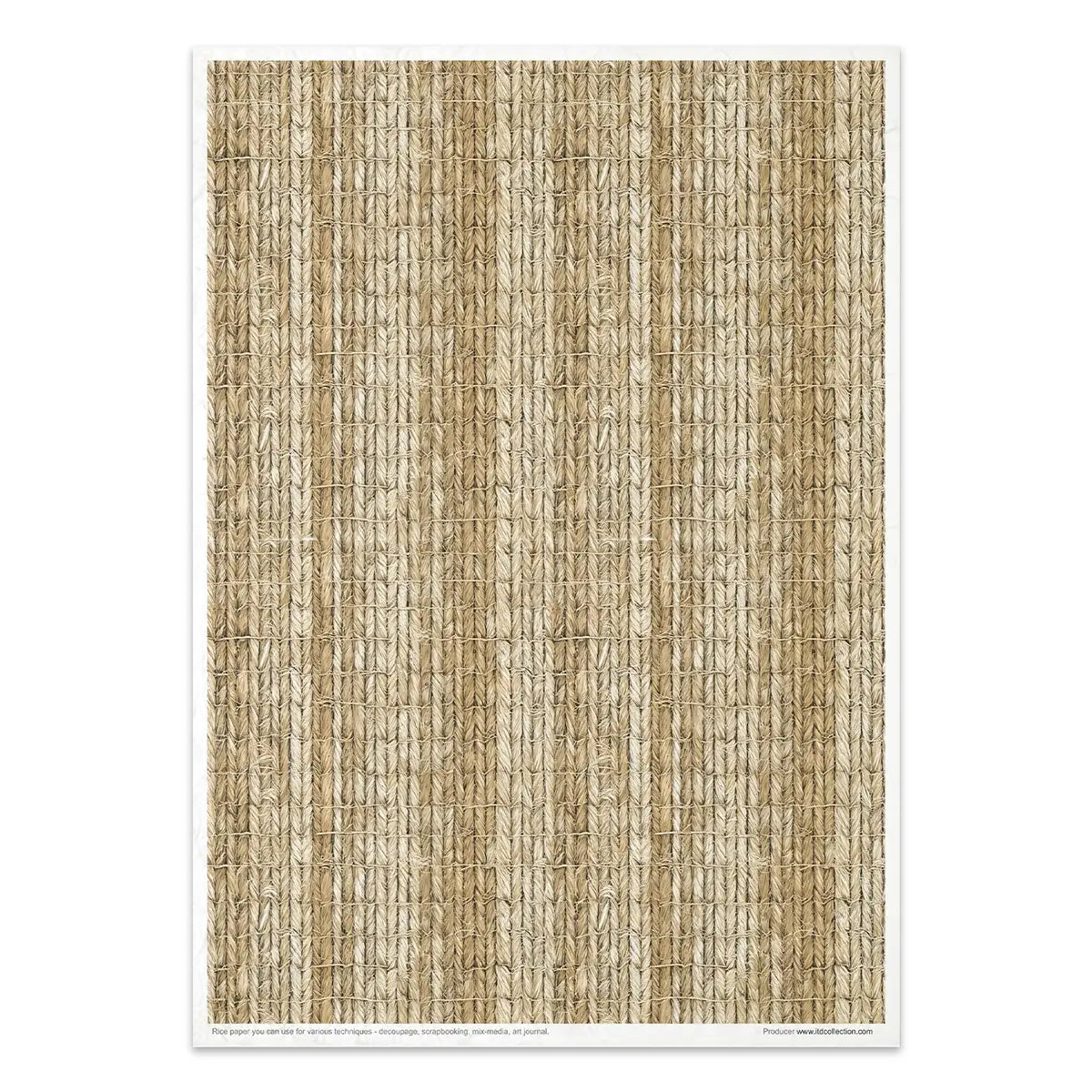 Rice paper set - A4 - Wicker & Rattan
