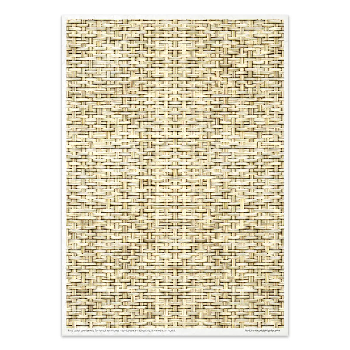 Rice paper set - A4 - Wicker & Rattan