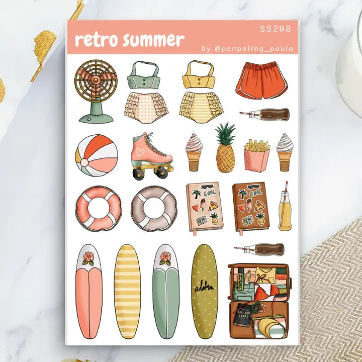 Stickers - Penpaling Paula - Retro Summer