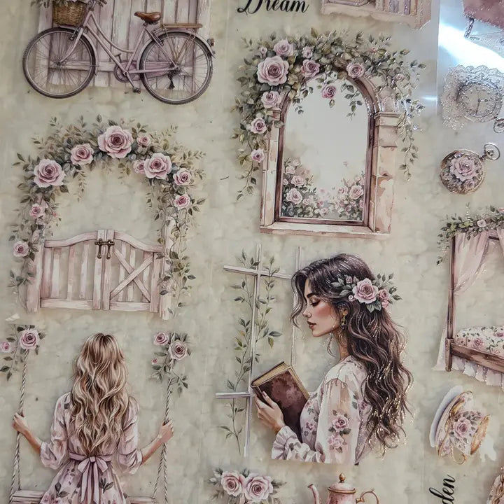 Pet Tape - Lana - 70 mm - Romantic Garden