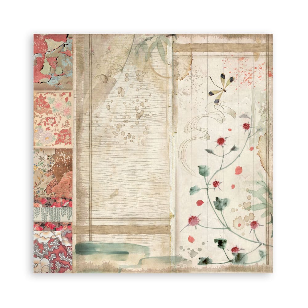 Scrapbookingpapper - Double faced - Oriental garden