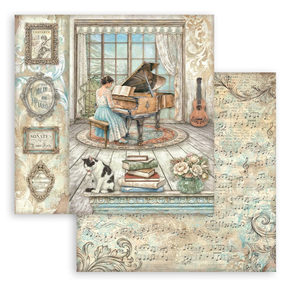 Scrapbookingpapper - Double faced - Symphony