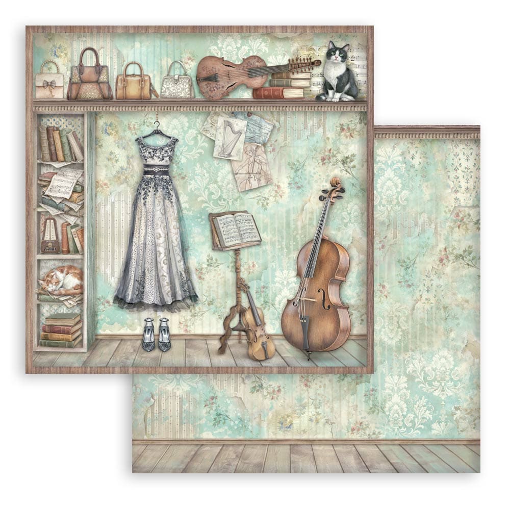 Scrapbookingpapper - Double faced - Symphony