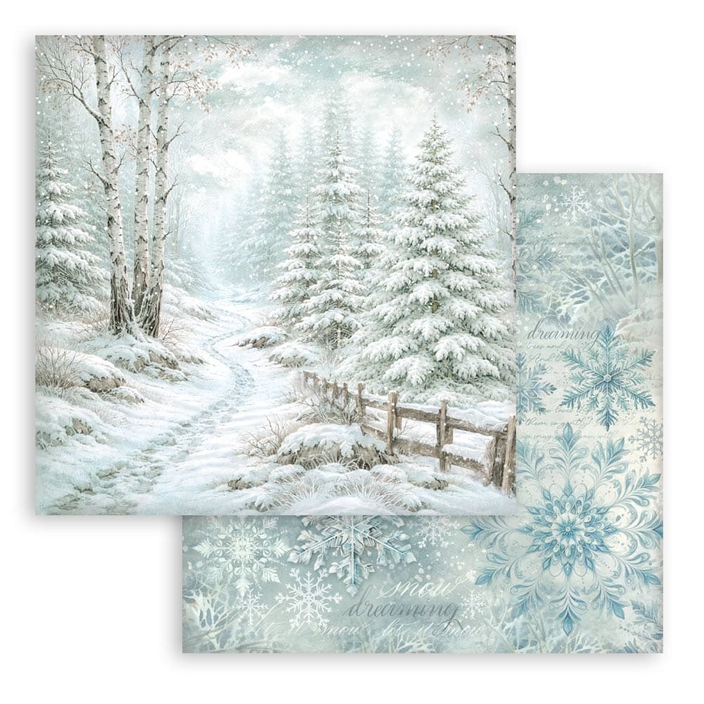 Scrapbooking paper - Backgrounds - White Christmas