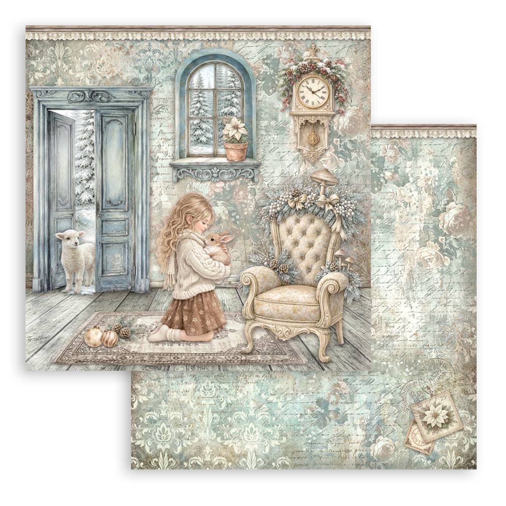 Scrapbooking paper - Double-sided - White Christmas