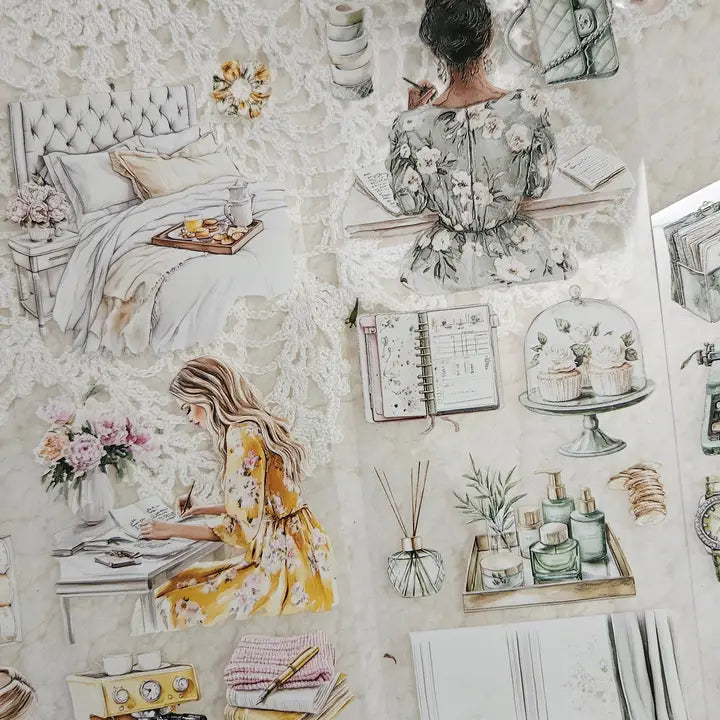 Pet Tape - Lana - 70 mm - Sage and Mustard