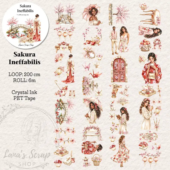 Pet Tape - Lana - 70 mm - Sakura Ineffabilis