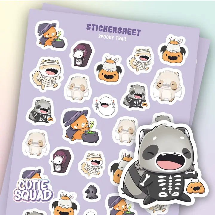 Stickersheet CutieSquad - Spooky Trail