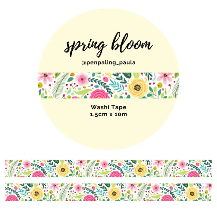 Washi tape 15 mm - Penpaling Paula - Spring Bloom